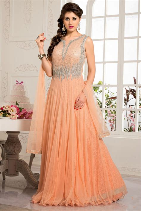 Dark Peach Color Dresses