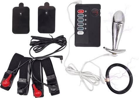 Plug anal électrique Électrode Autocollant anneaux pour pénis Extension De Pénis Masculin ...