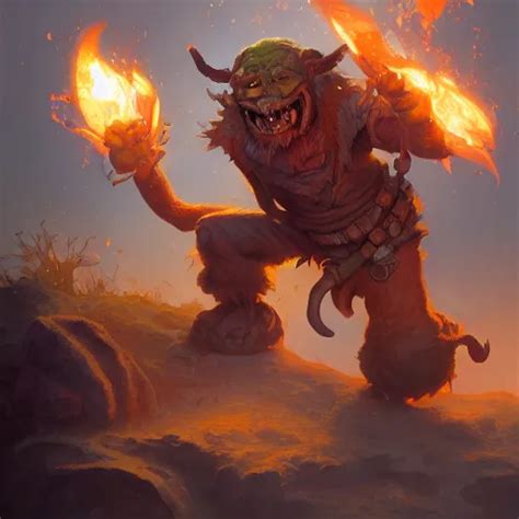 a goblin pyromancer, by justin gerard and greg | Stable Diffusion | OpenArt