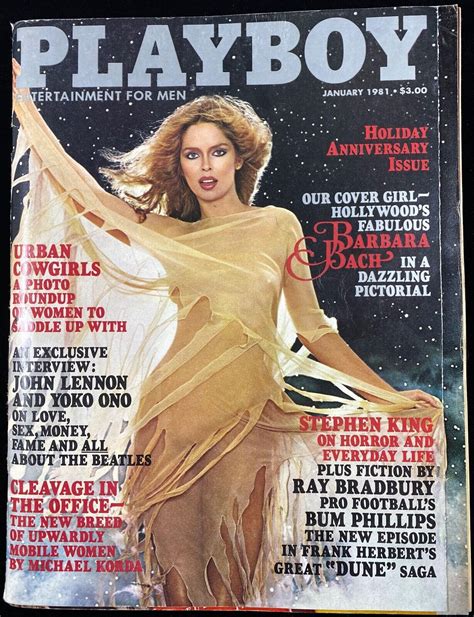 Original January 1981 Issue of Playboy Magazine - Karen Price, John and ...
