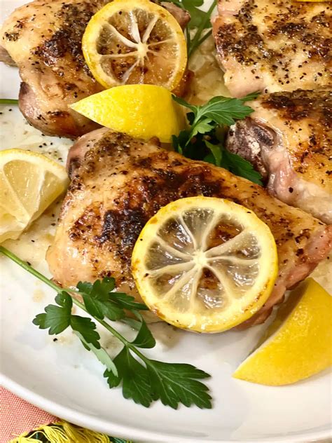 Lemon Pepper Chicken Thighs - Swirls of Flavor