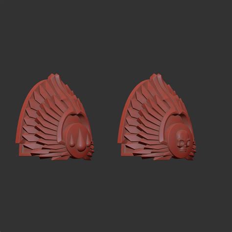🩸 Blood Angels mk3 shoulder pads・ STL File for 3D printing・Cults