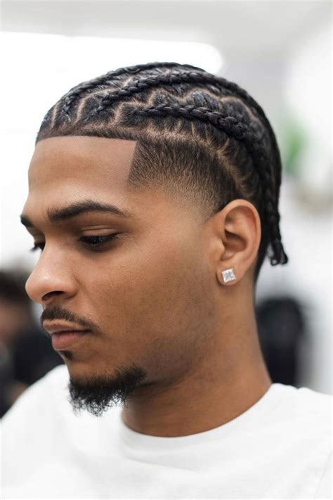 20 IN-VOGUE MEN'S BRAIDS WITH FADE | Twist hair men, Cornrow hairstyles ...