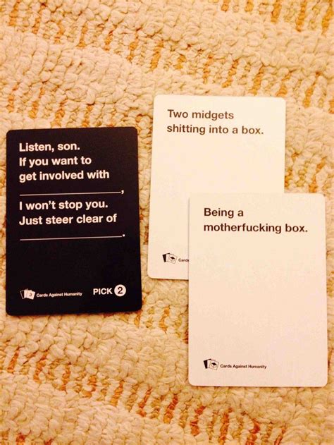 Words to live by. | Cards against humanity funny, Funniest cards ...