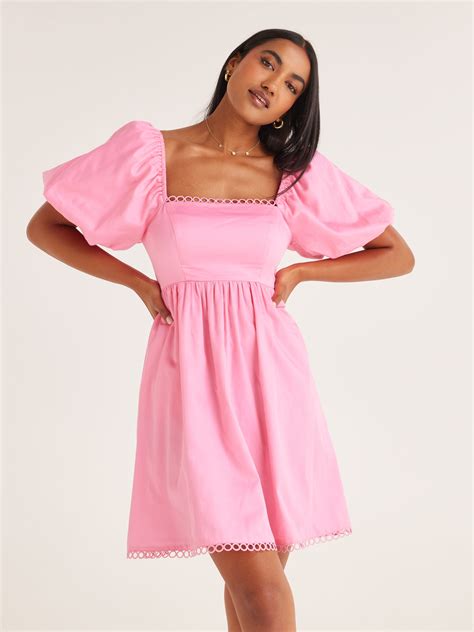 Wishes Puff Sleeve Dress