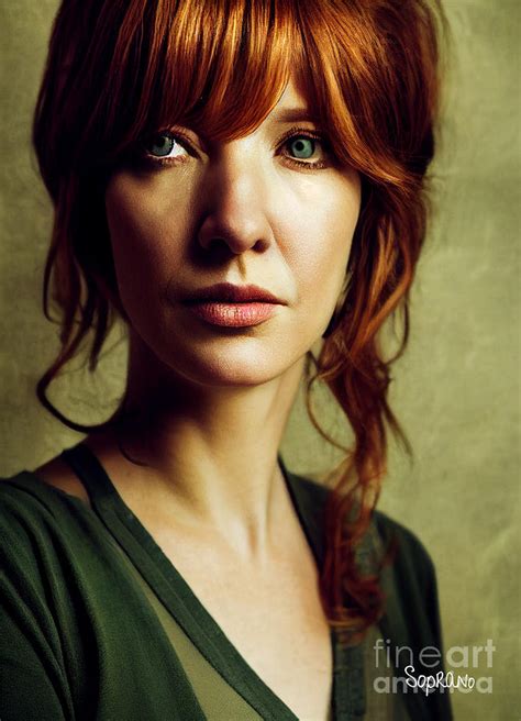 Kelly Reilly V Digital Art by Michael Soprano - Fine Art America