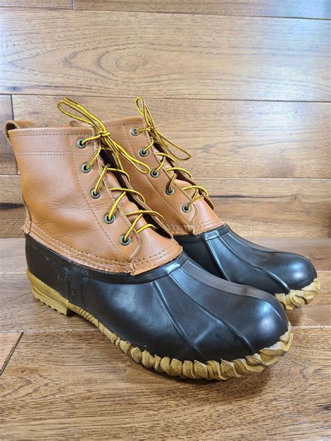 CABELAS Men's Duck Boots Leather Rubber Rain Muck Wat… - Gem