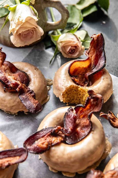 Baked Maple Bacon Doughnuts. - Half Baked Harvest