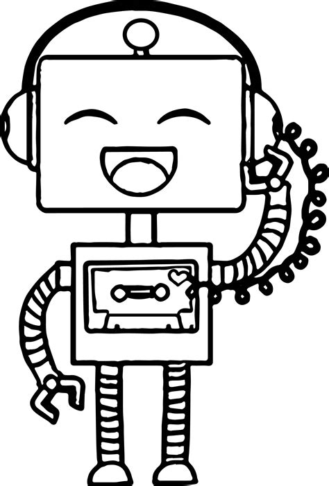 Robot Coloring Pages | Free download on ClipArtMag