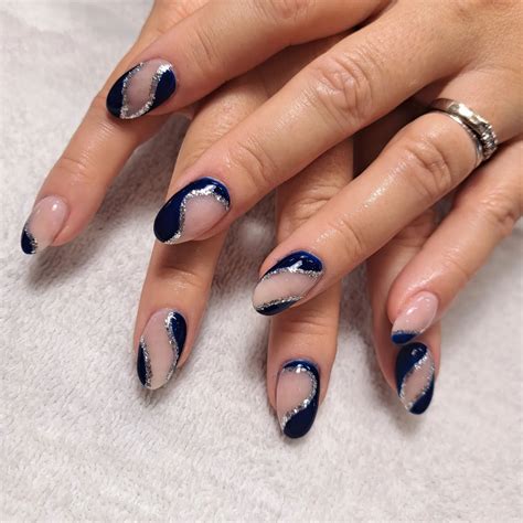 Navy Blue and Silver Nails: 40+ Designs to Copy - Nail Designs Daily