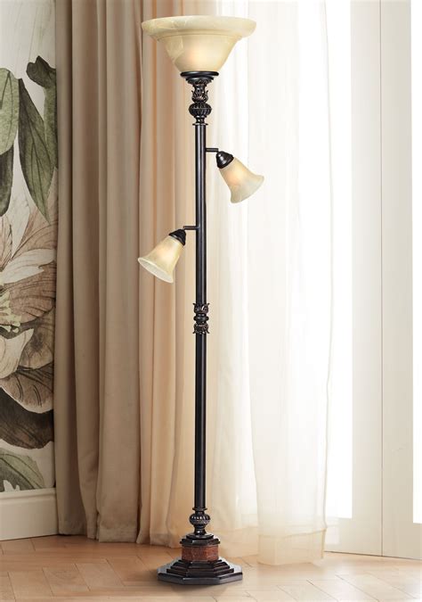 Bronze Torchiere Floor Lamp