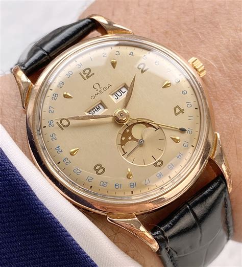 Vintage Omega Cosmic Triple Date Moonphase Calendar Datora 37mm ...