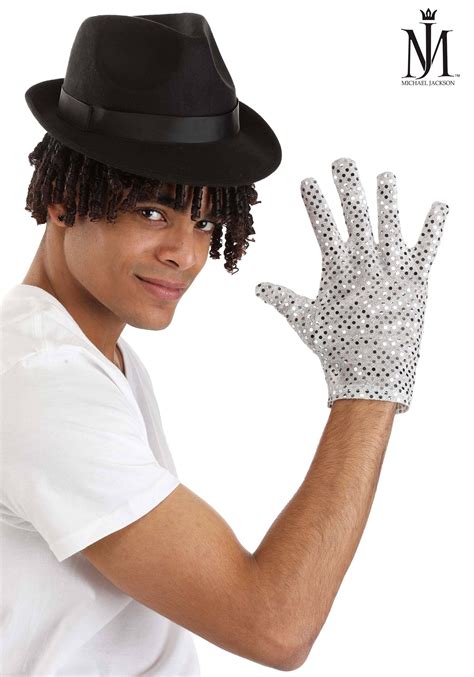 Moonwalk Michael Jackson Adult Glove & Hat Kit | Celebrity Accessories