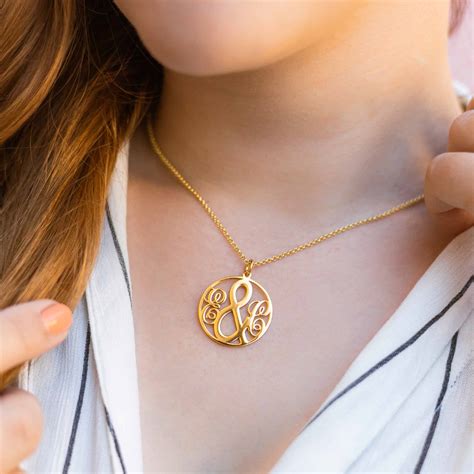Silver & Gold Monogram Necklaces | FARUZO