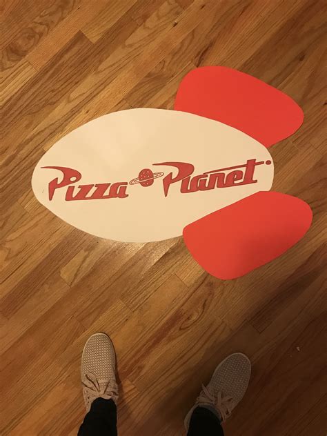 Pizza Planet Rocket. Toy Story theme Birthday! White poster and red ...
