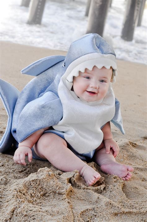 baby shark in 2025 | Shark baby costume, Shark halloween costume, Shark ...
