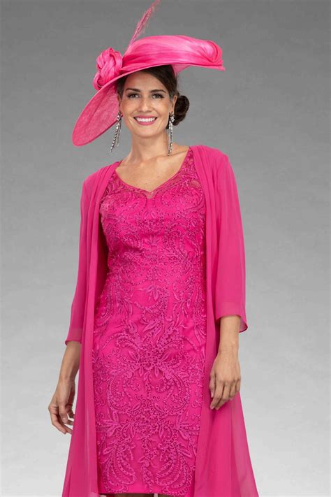 Short fitted dress with matching coat. 008564 - Catherines of Partick