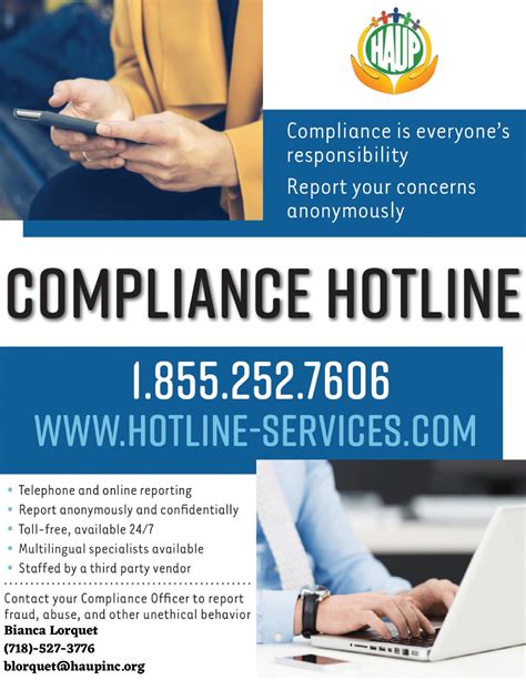 Compliance Hotline — HAUP, Inc