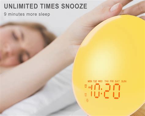 Snapklik.com : JALL Wake Up Light Sunrise Alarm Clock For Kids, Heavy ...