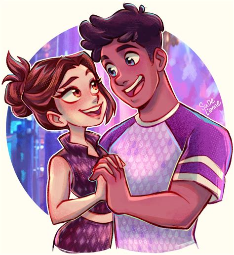 wade and ember (elemental) drawn by sadelionne | Danbooru