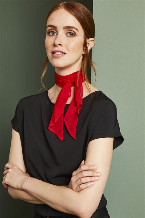Ladies red neck scarf online