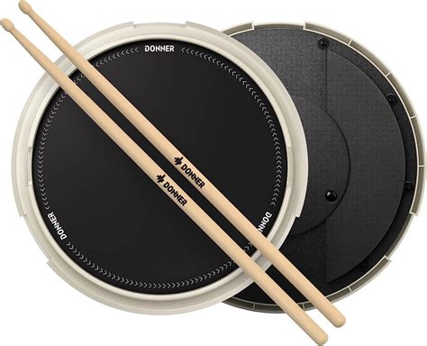 Amazon.com: Drum Practice Pad, Donner Drummer Practice Pad - Quiet Drum ...