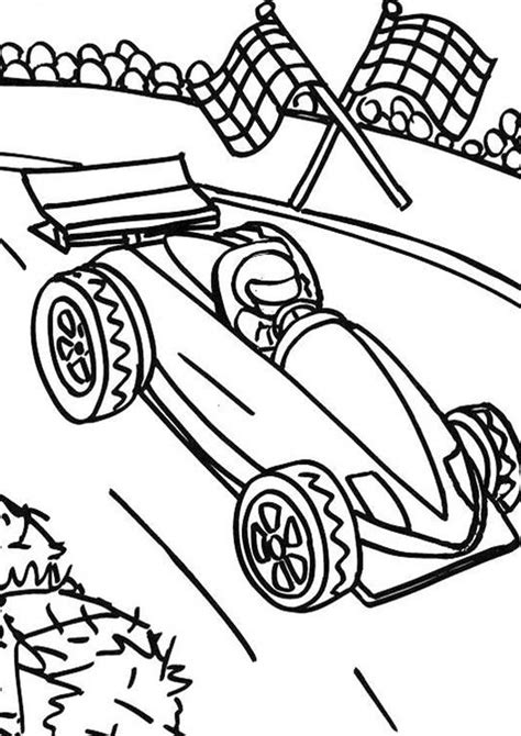 Free & Easy To Print Race Car Coloring Pages - Tulamama