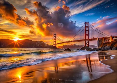 Golden Gate Bridge Sunset Timelapse from Baker Beach a Stunning San ...