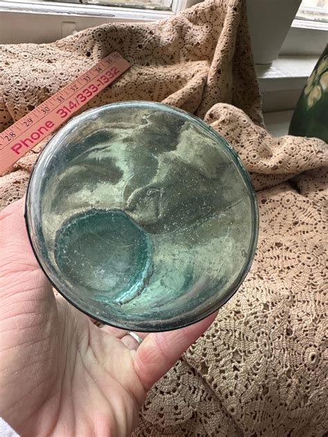 It’s Not A 13 but It is A Rare Number 7 Antique 1800s Mason Jar With ...