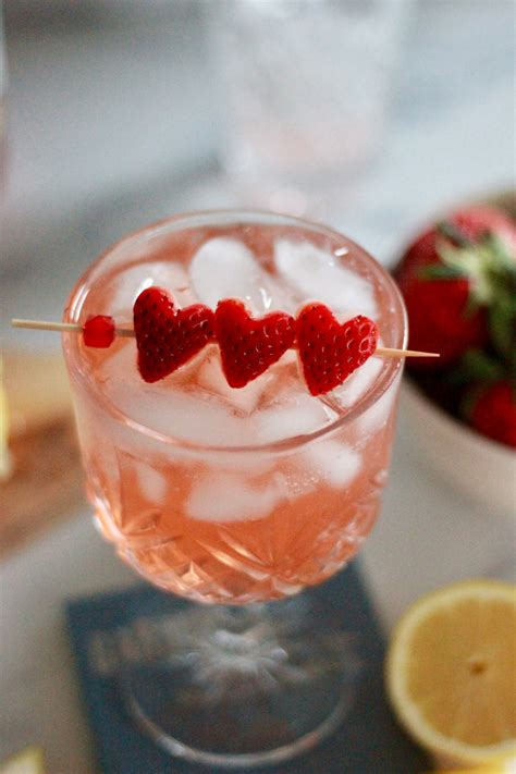 Strawberry Rhubarb Gin and Tonic Cocktail - The Chic(ish) Chick