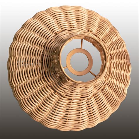 Rattan lampshade Hanging Pendant Light CoversWicker,Boho Woven ...