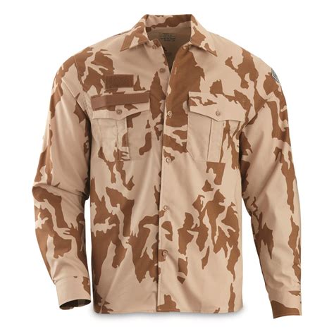 Czech Military Surplus Long Sleeve Field Shirt, New | Sportsman's Guide