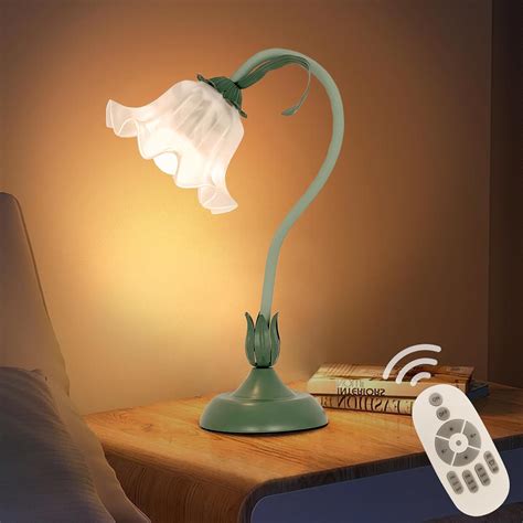 Flower Desk Lamp Gooseneck Lily of The Valley Lamp Dimmable Floral ...