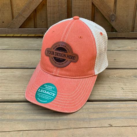 Custom Leather Patch Hats, Legacy Hats, Unstructured Hat, Design Your ...