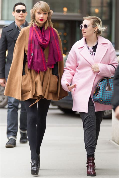 TAYLOR SWIFT and LENA DUNHAM Out and About in New York – HawtCelebs