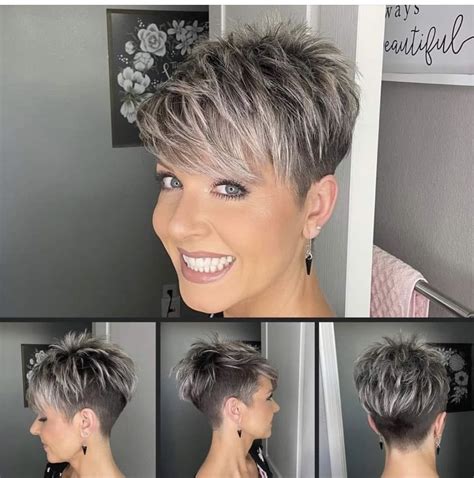Thin Hair Short Haircuts, Short Shaved Hairstyles, Short Hair Pixie ...
