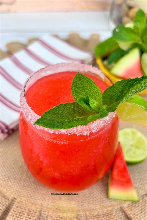 Best Frozen Watermelon Margarita Recipe - Everyday Shortcuts