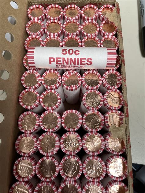 2024 D Roll Pennies Uncirculated – Steinmetz Coins & Currency