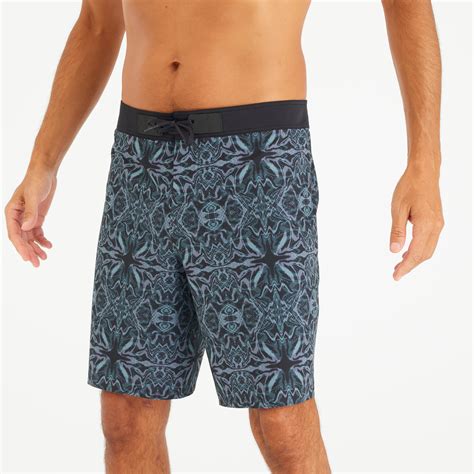 Men's Boardshorts Surf 900 Long 19" - FB Itzblack Black - Decathlon