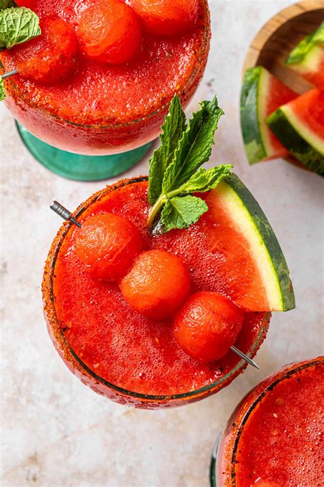 Frozen Watermelon Margarita - Another Cocktail Blog