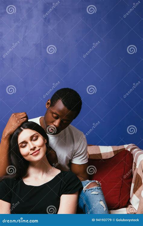 Black Guy and White Girl. Interracial Relationship Stock Image - Image ...