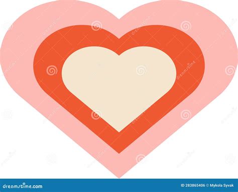Hearts Inside Heart stock vector. Illustration of decoration - 283865406