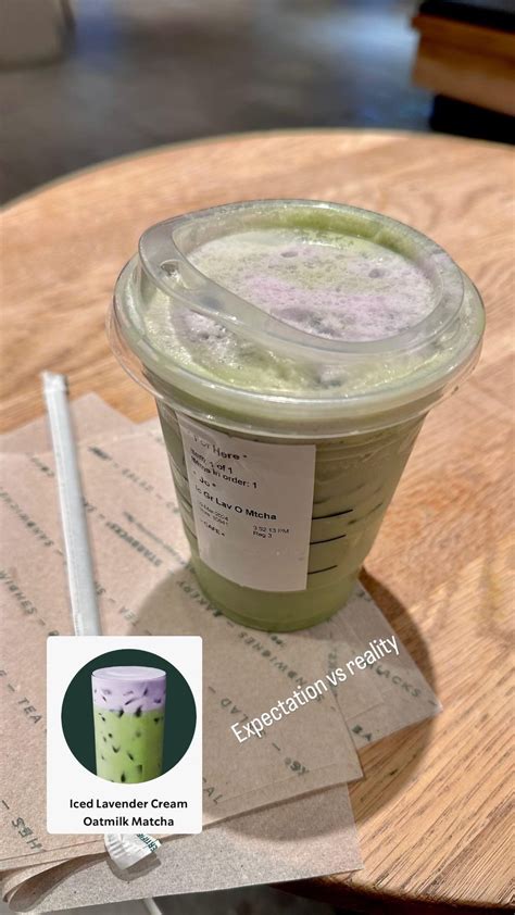Iced lavender cream oatmilk matcha… : r/starbucks