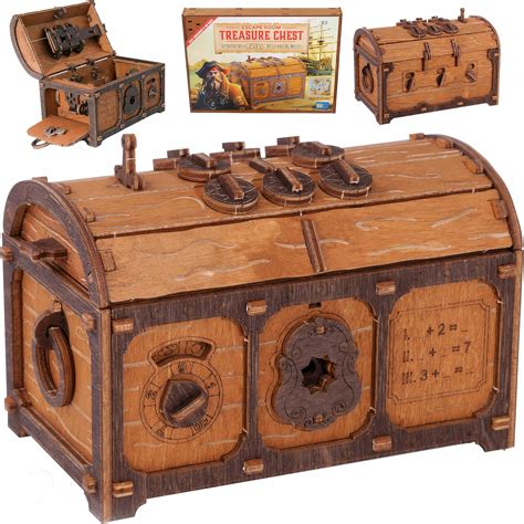WOODEN.CITY - Treasure Chest - Caja de Rompecabezas 3D de Madera ...