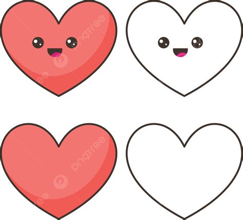 Love Heart Illustration Vector Art PNG, Heart Illustration Collection ...