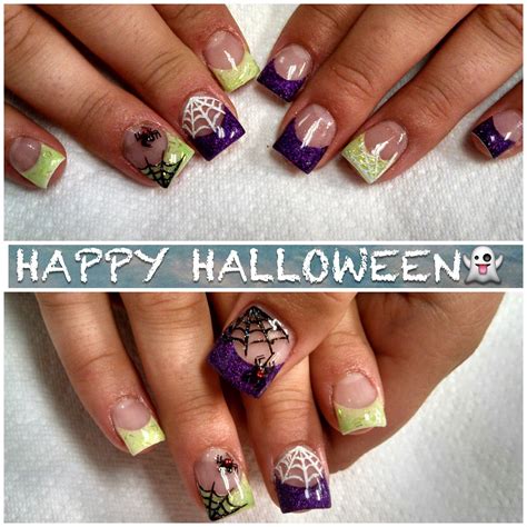 Halloween nails | Nail art manicure, Fall acrylic nails, Pretty nails