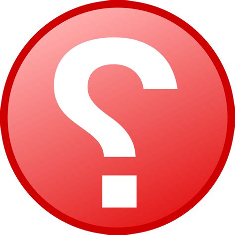 Red Question Mark Icon | PNGpix.com