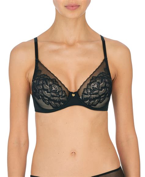 Natori "Flora" Black/Light Mocha UW Contour Bra (B-F) - Lion's Lair ...
