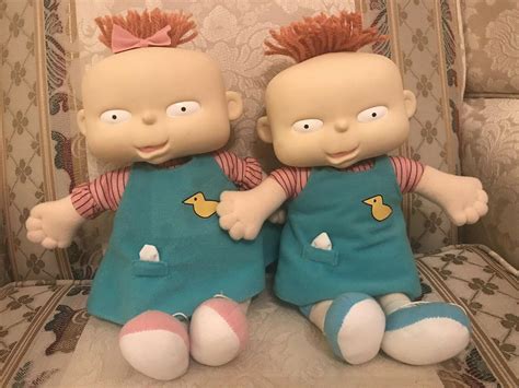 Nickelodeon 1998 Rugrats Twins Phil and Lil DeVille Collectible Dolls ...