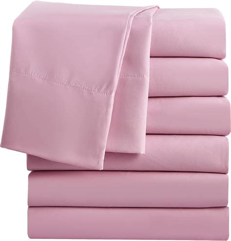 Amazon.com: FreshCulture Twin Flat Sheets Only, Pack of 6, Soft ...